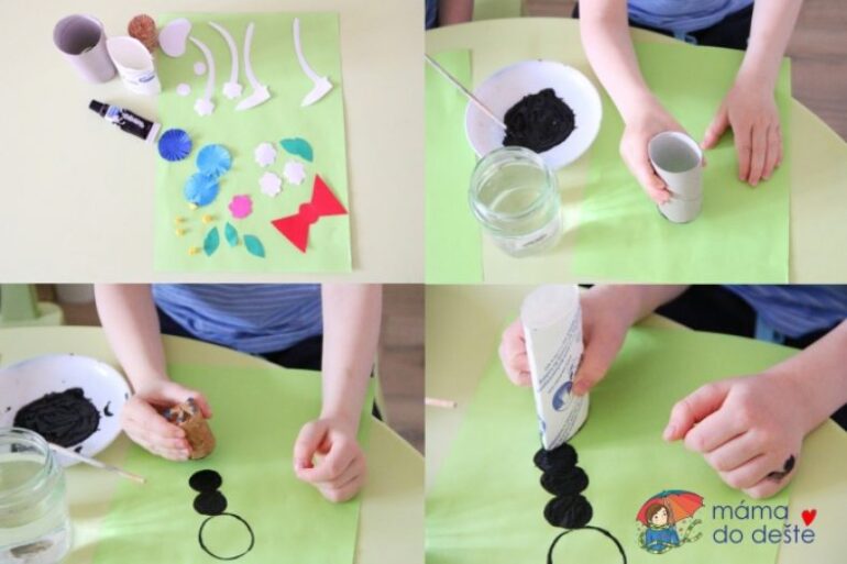 Ferda Mravec na rozkvitnutej lúke: DIY tvorenie pre malé deti