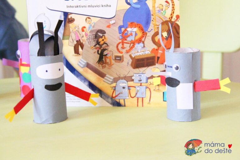 DIY Roboti z ruličiek od toaletného papiera (+ pohyblivé ruky)