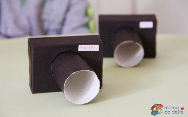 DIY fotoaparát z ruličky od toaletného papiera a krabičky od mydla