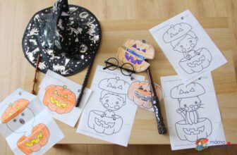 PDF ZADARMO: DIY Halloweenska interaktívna maľovanka pre deti