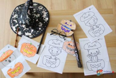 PDF ZADARMO: DIY Halloweenska interaktívna maľovanka pre deti